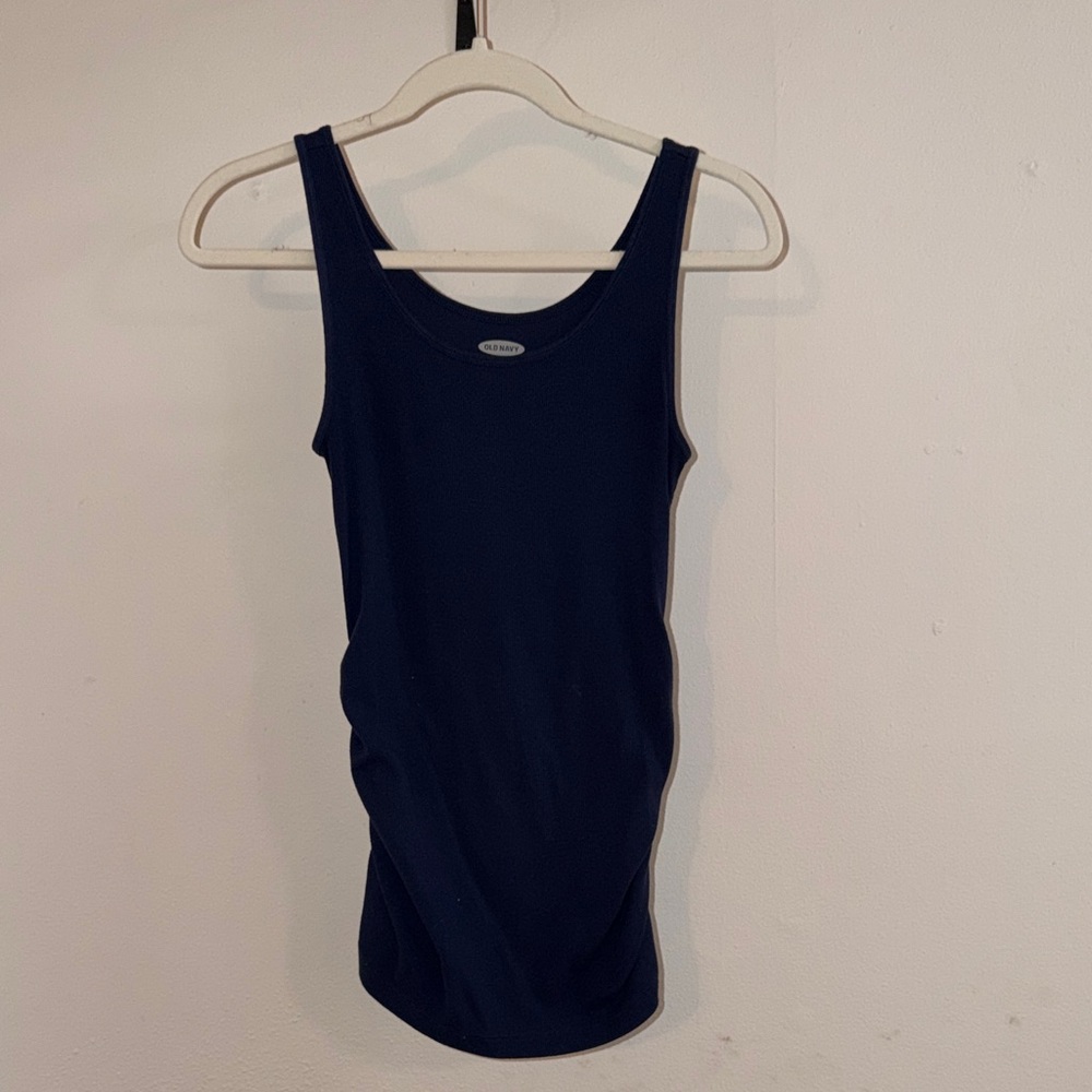 Old Navy Navy Blue Scoop Neck Tank